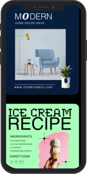 A modern home kitchen with ingredients for an ice cream recipe, reflecting the creativity and innovation of a leading marketing agency in Bahrain.