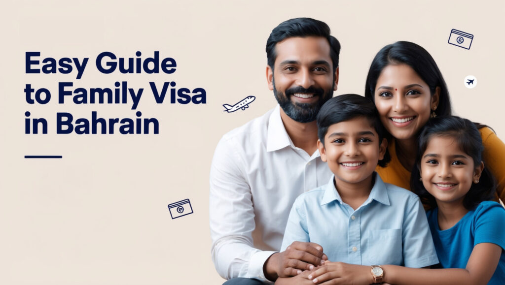 Easy Guide to Family Visa in Bahrain a man and woman with a child