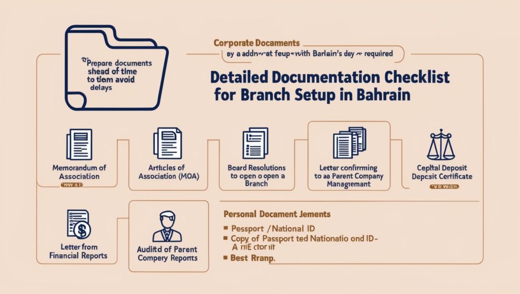 Detailed Documentation Checklist for Branch Setup